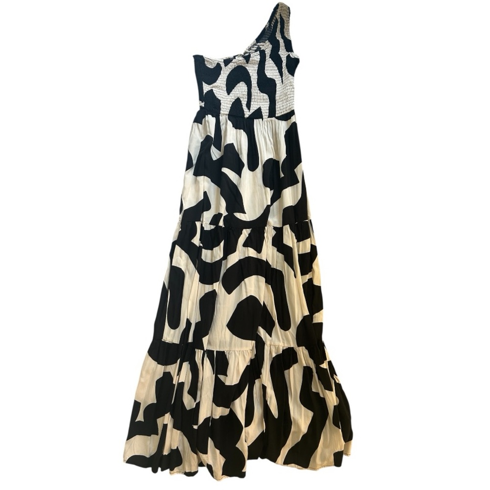 Abel the Label Anthropologie One-Shoulder Maxi Dress